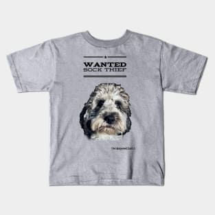 Cockapoo / Doodle Dog Sock Thief Kids T-Shirt